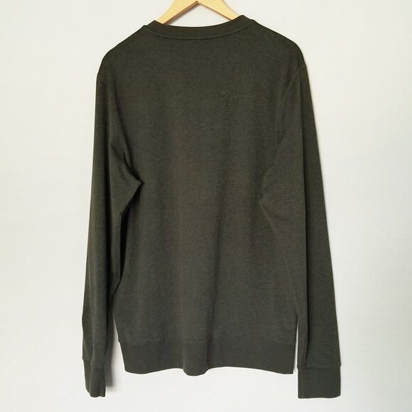 Vuori Men's XL Ponto Performance Crew Top Oregano Heather Dark Olive Green $110 - Picture 7 of 16